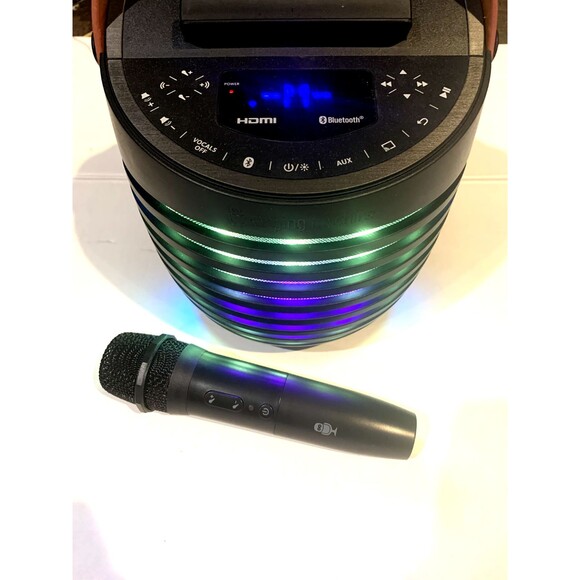 Singing Machine SingCast One  w/Wireless Microphone- Black (SEE PHOTOS) - Picture 13 of 13